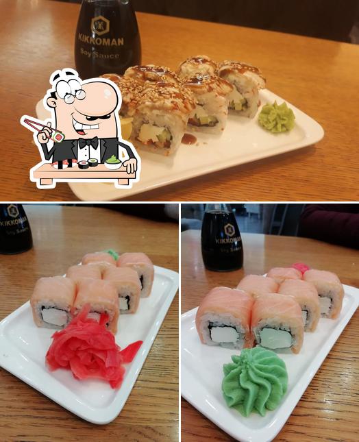 Закажите разные виды суши