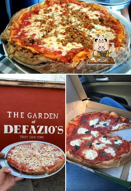 Try out pizza at De Fazio's