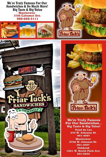 Get a burger at Friar Tuck's