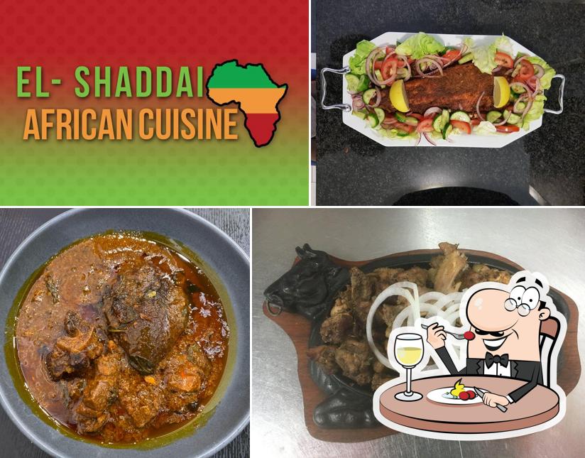 Food at El-Shaddai African Cuisine
