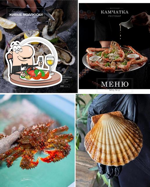 Попробуйте блюда с морепродуктами в "Раковой №1+БАР+Камчатка"