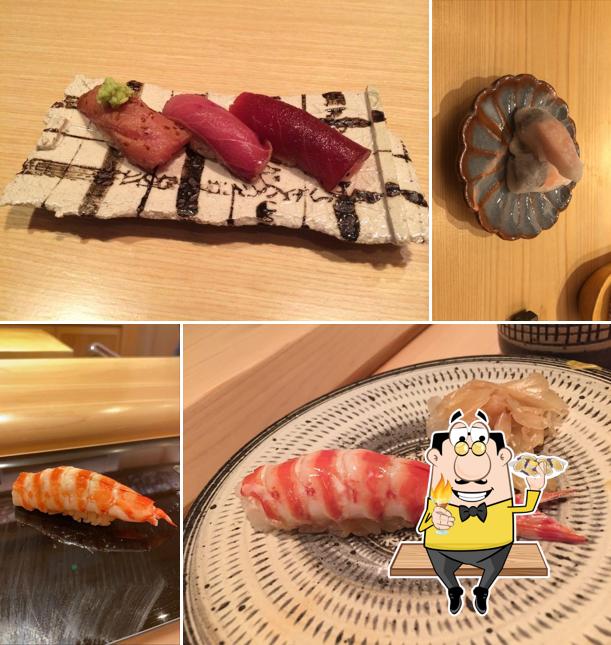 Toma marisco en Sushi Shikon