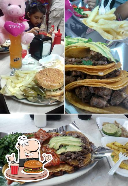 Get a burger at Taqueria Crisor