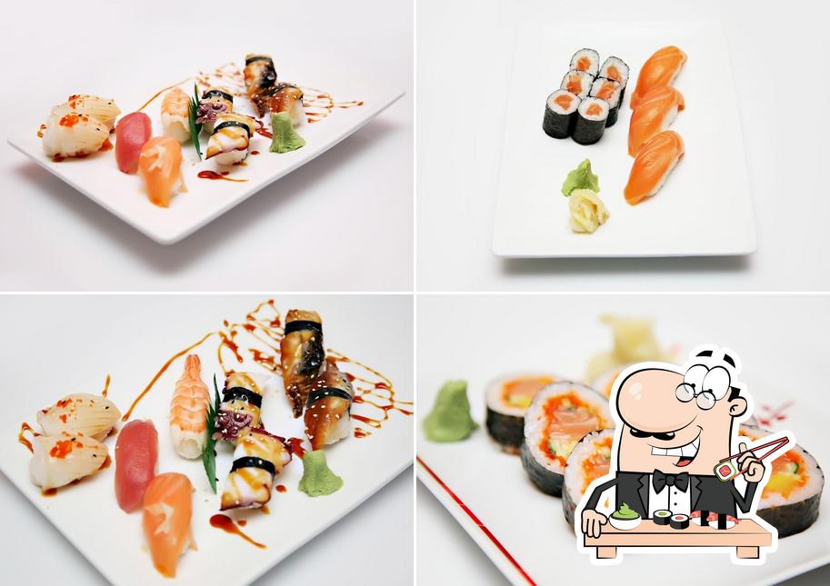 Sushi-Rollen werden von Asia Wok Sushi Nguyen Thanh Bang angeboten