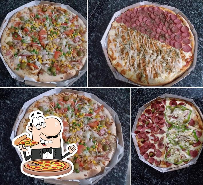 Peça pizza no Legião do Açai e Pizzaria Sucos e Sanduiches
