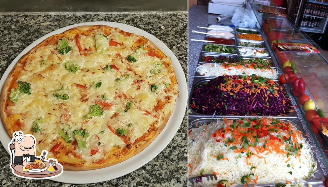 Elige una pizza en Diyar Bistro