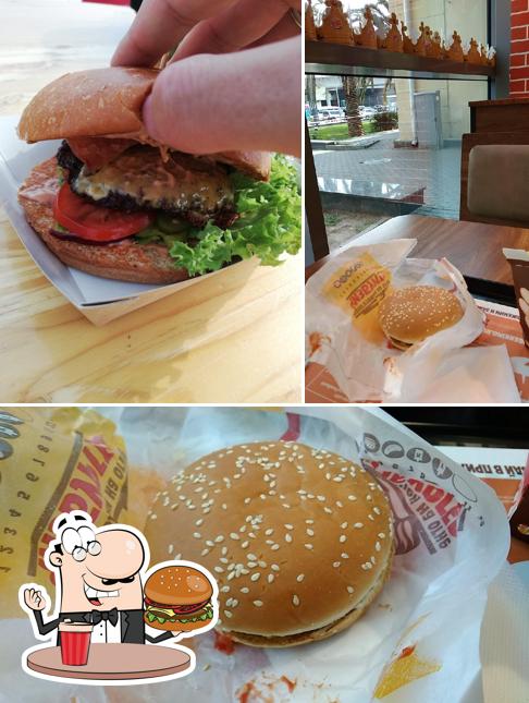 Essayez un hamburger à Black burger