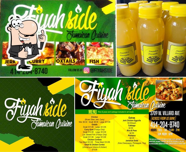Look at this picture of Fiyahside Jamaican Cuisine