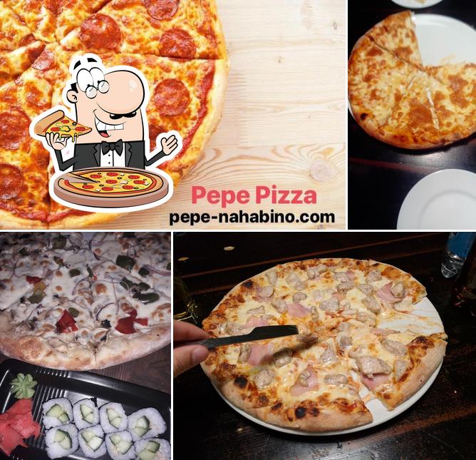 Try out pizza at PePe Pizza