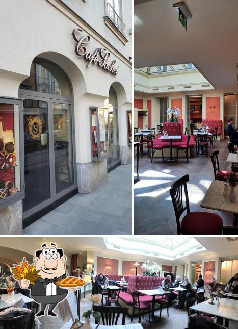 See this pic of Café Sacher Graz