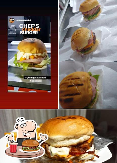Consiga um hambúrguer no Gio Burger Artesanal