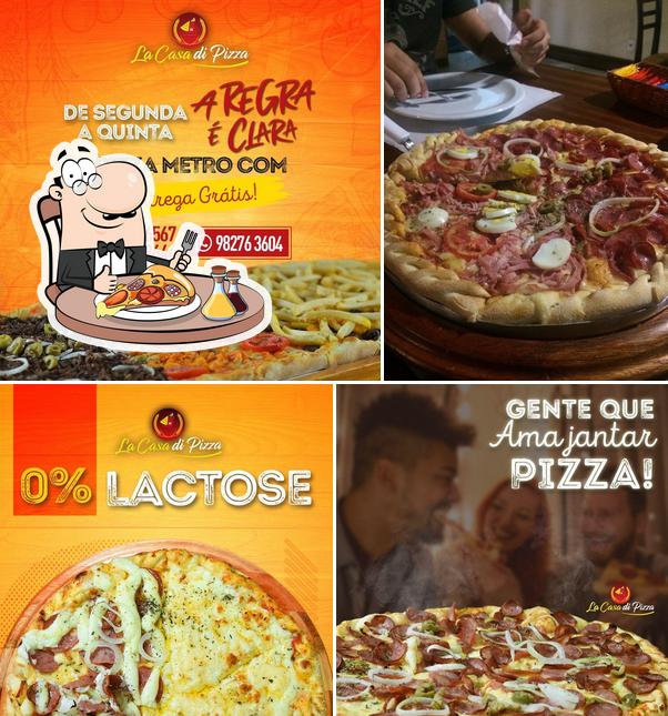 Escolha pizza no La Casa Di Pizza