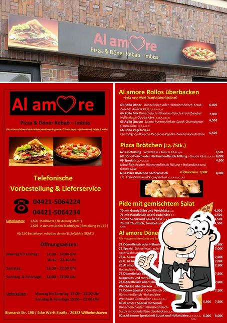 Look at the image of Al amore Pizza & Döner Kebab Imbiss
