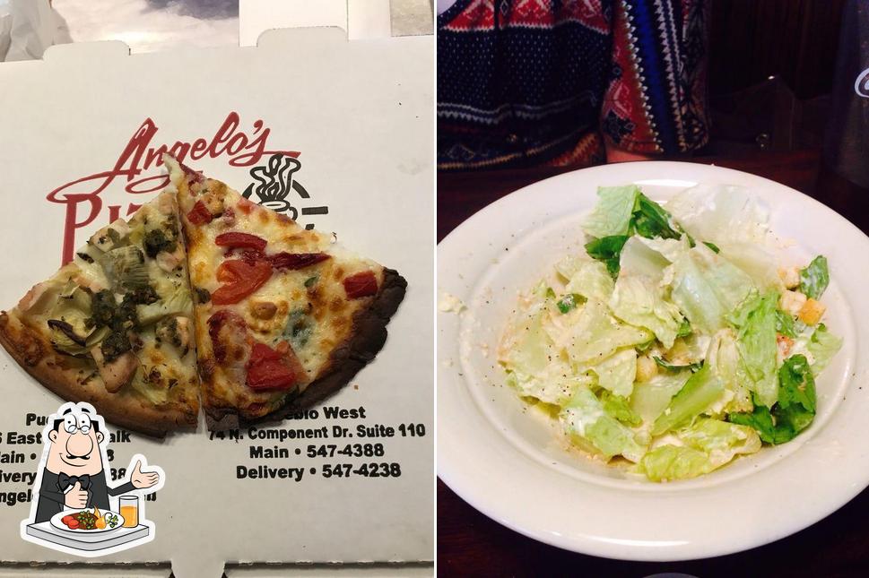Еда в "Angelo's Pizza"
