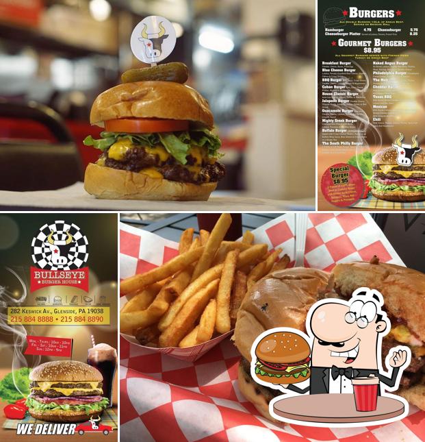 Order a burger at Bullseye Burgers & Tacos