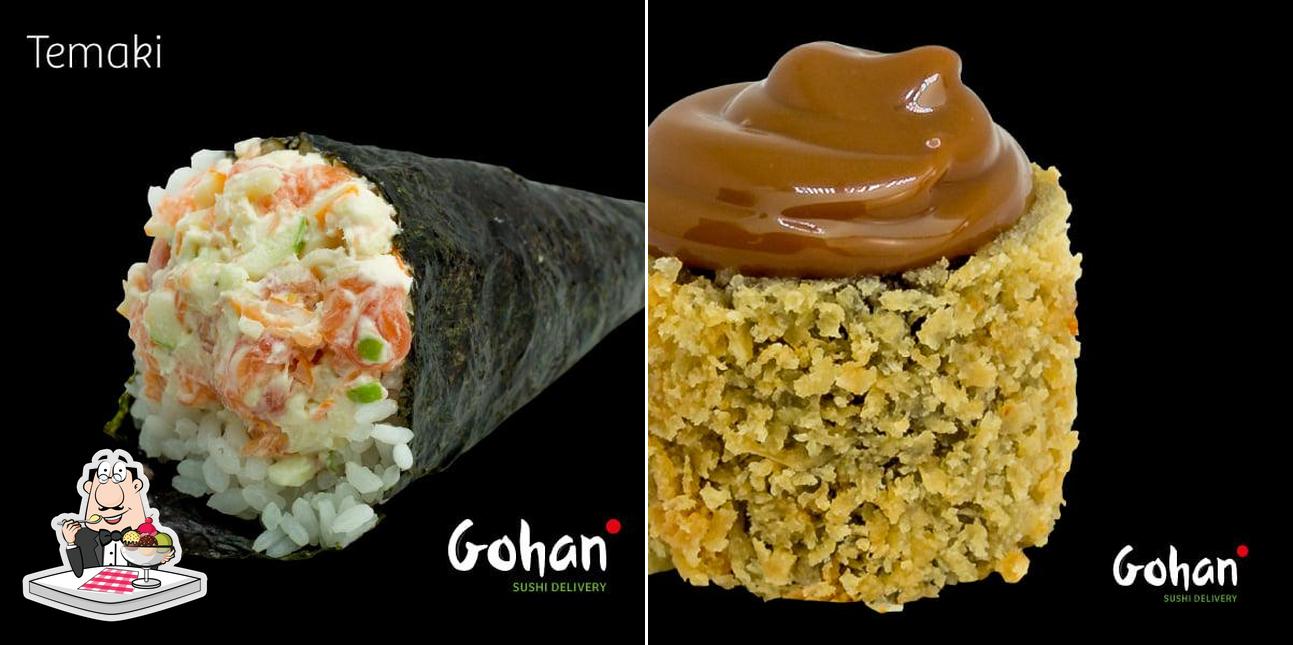 Gohan Sushi Delivery serve uma gama de pratos doces