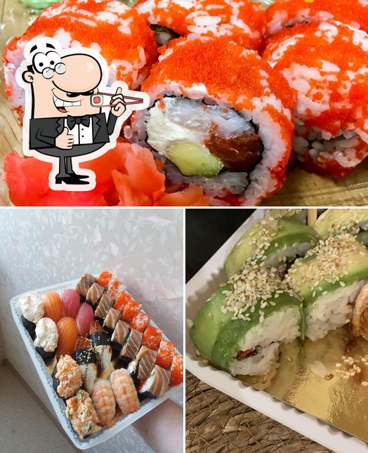 Набухико суши te ofrece rollitos de sushi