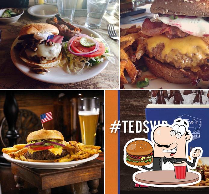 Попробуйте гамбургеры в "Ted's Montana Grill"