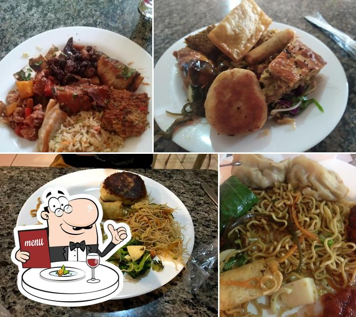 Platos en Tien Yuan Restaurante Taiwanês Vegetariano