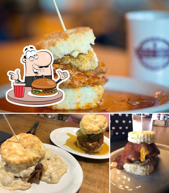 Get a burger at Maple Street Biscuit Company
