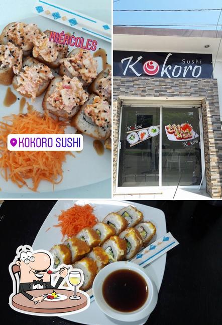 Food at Kokoro Sushi