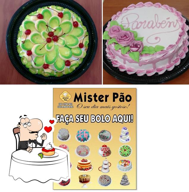 Mister Pão Itaobim serve uma seleção de sobremesas