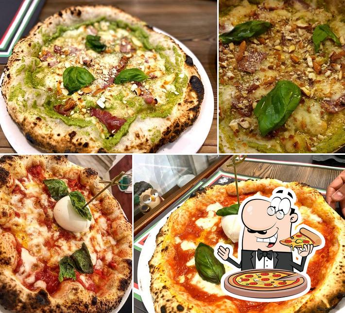 A Pizzeria Basilicos Minturno, puoi provare una bella pizza