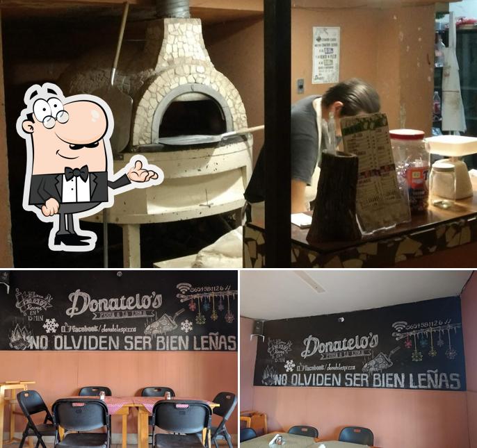 Check out how Donatelo's pizza a la leña looks inside