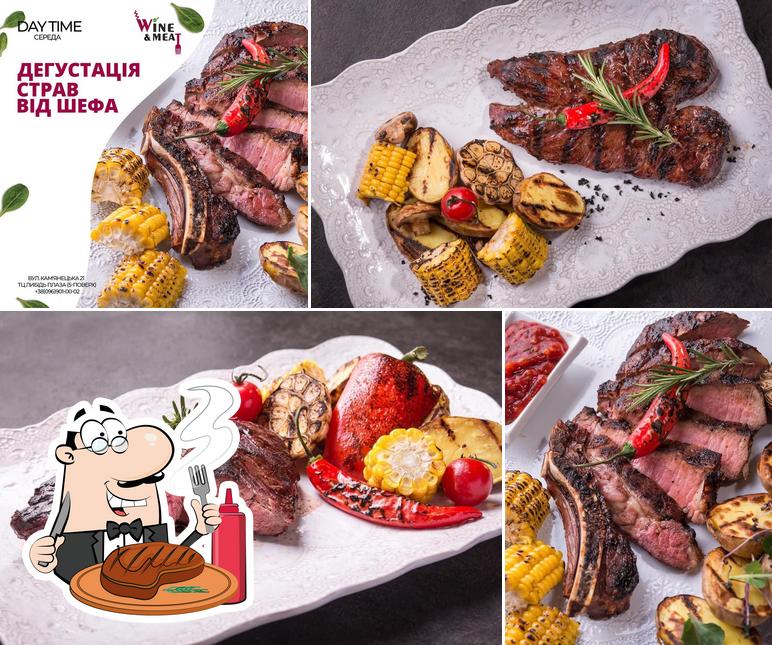 "Ресторан європейської кухні Wine&Meat" предоставляет мясные блюда