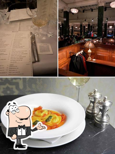 Among various things one can find interior and food at Cecconi's City of London