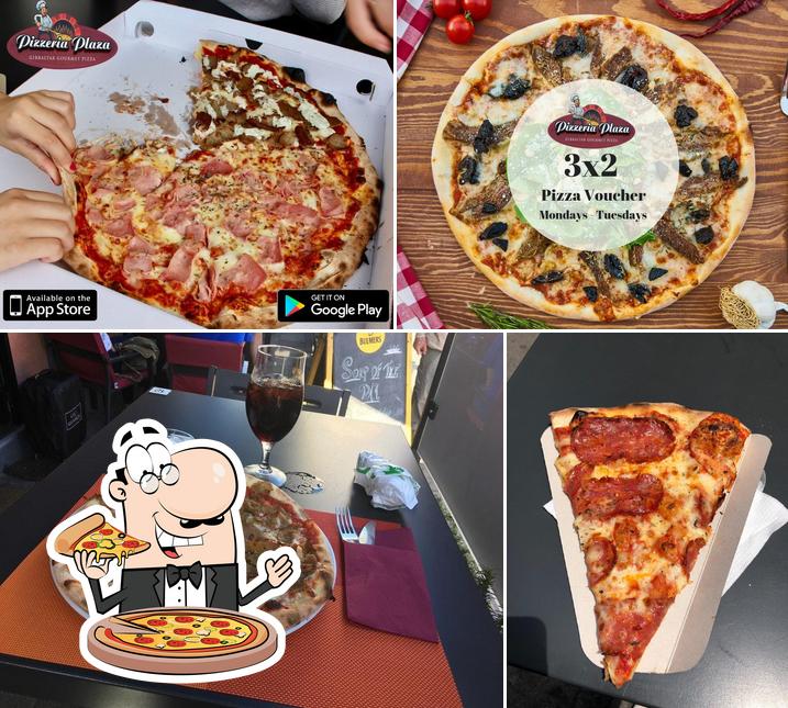 Try out pizza at Pizzeria Plaza
