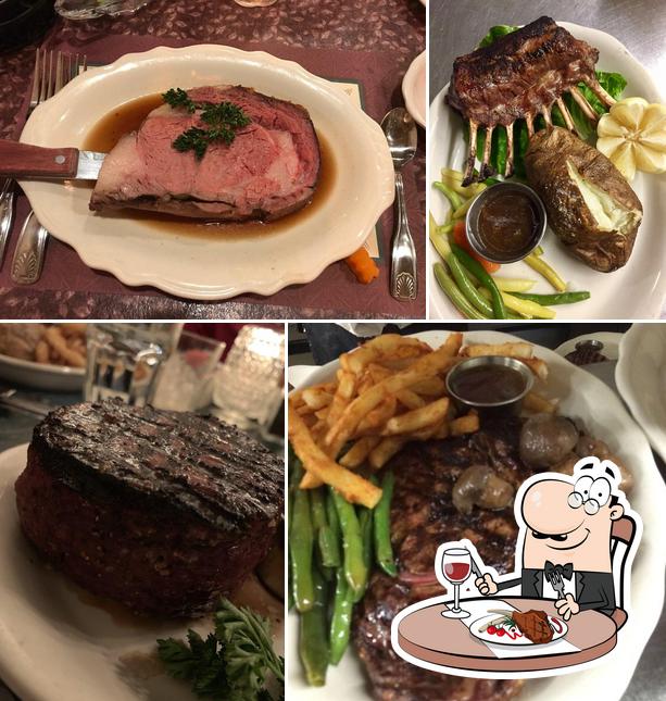 Get meat meals at Diamond Jim's Steakhouse