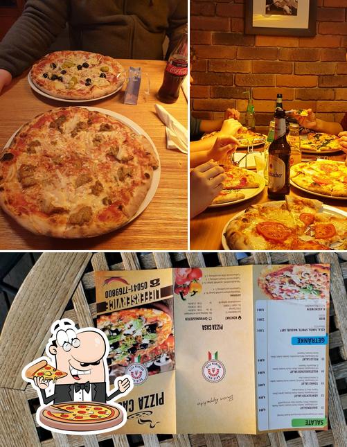 Pick pizza at PIZZA CASA
