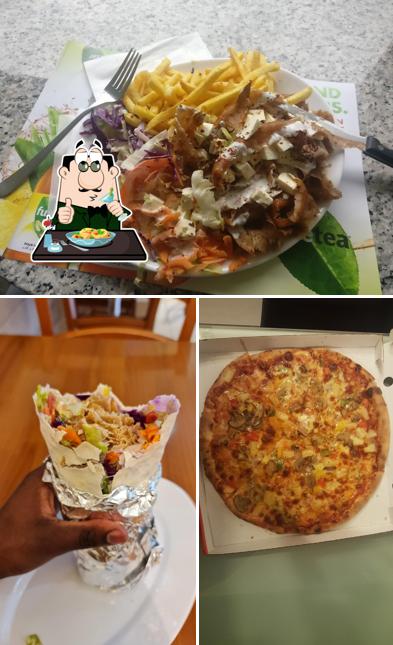 Essen im Biberister Pizza und Kebab Haus
