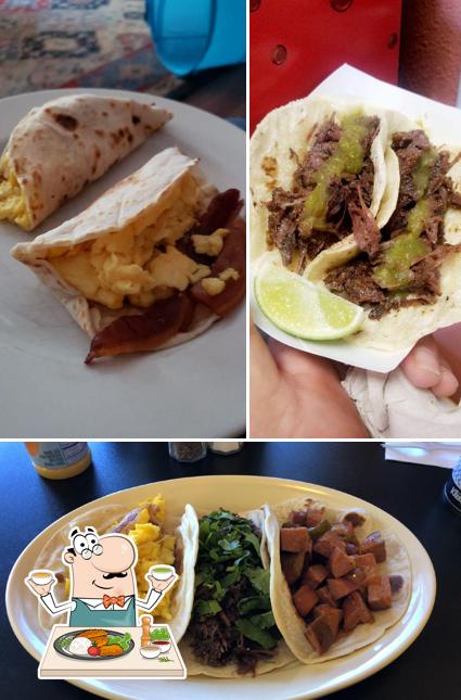 Food at Mimi's Barbacoa Tacos Tamales