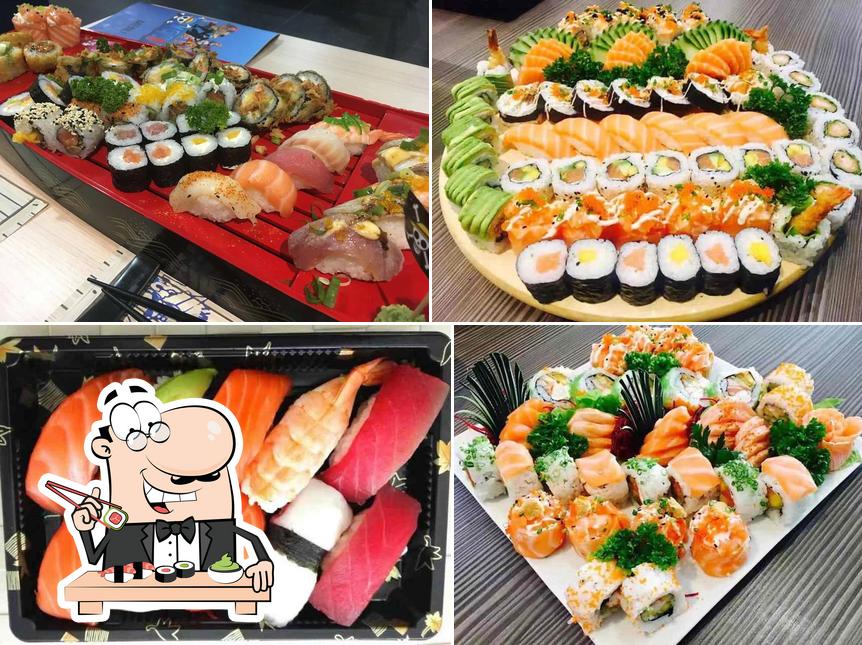 No Restaurante Japonês - One piece sushi-bar, você pode tentar sushi