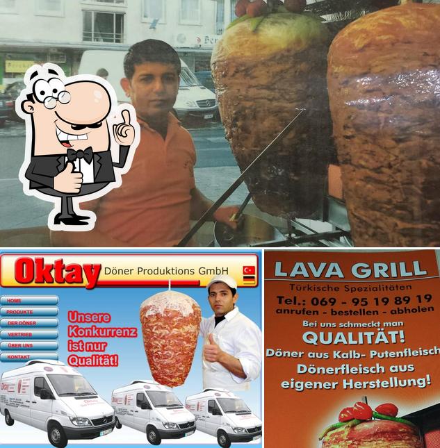 See this pic of Lava Grill