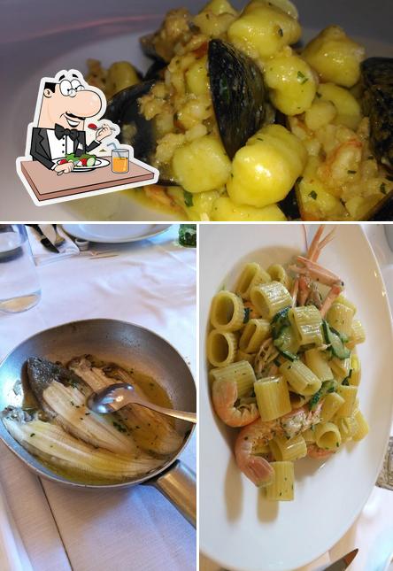 Еда и внешнее оформление - все это можно увидеть на этом снимке из La Vecchia Campana Cantina Di Pesce