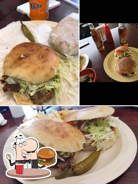Get a burger at Loncheria El Popo