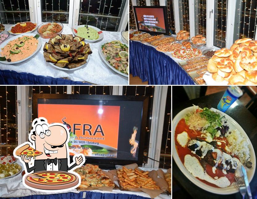 Elige una pizza en Sofra Restaurant