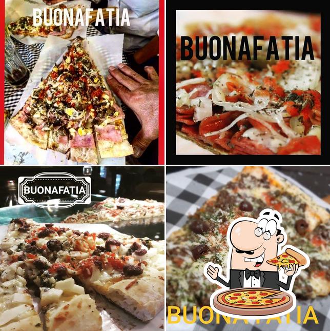 Peça pizza no Buona Fatia Pizza Bar