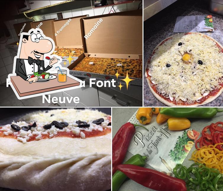 Еда в "Pizza de la Font Neuve"