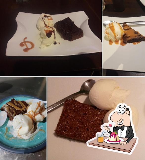 Casa brownie offers a selection of sweet dishes