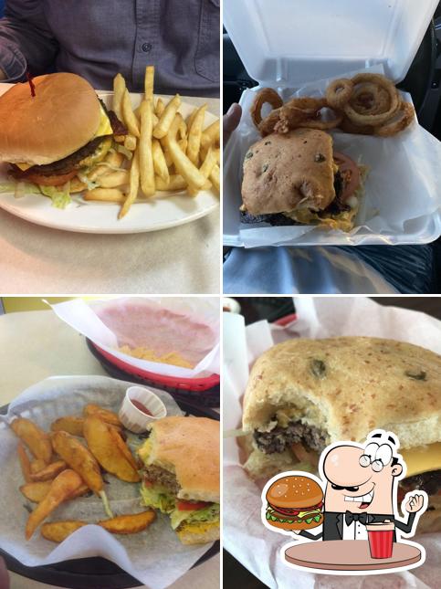 Get a burger at Elmo's Grill