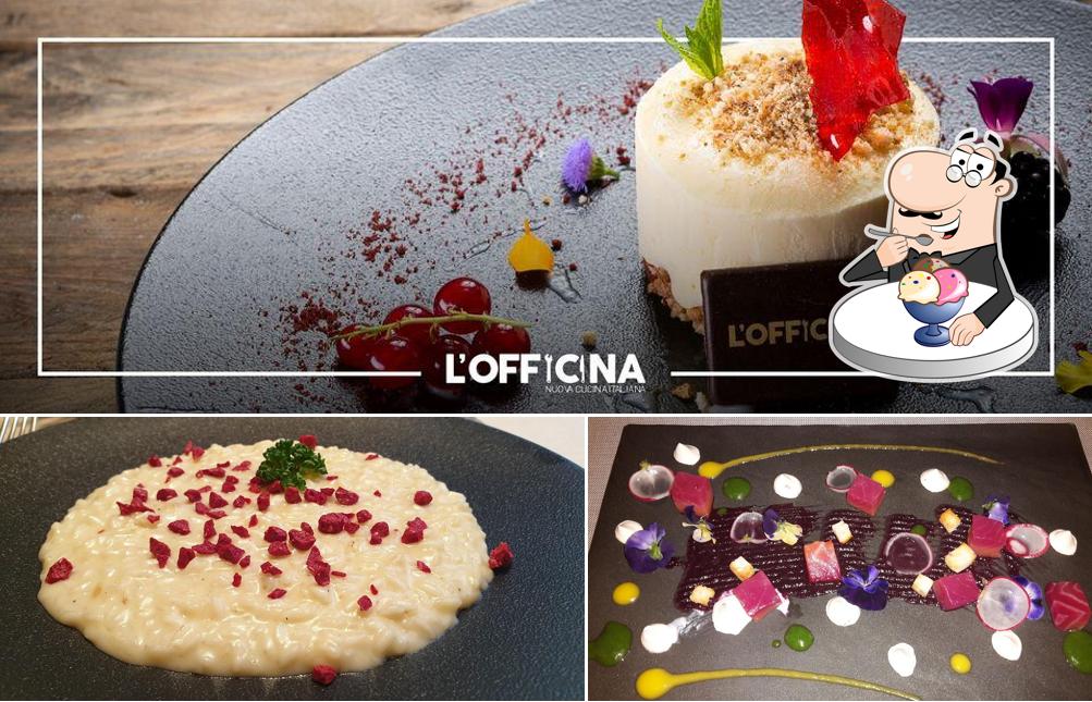 L'Officina serves a range of sweet dishes