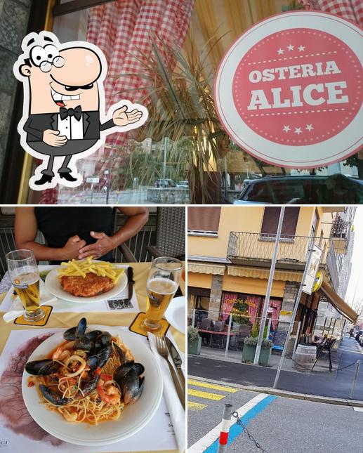 See this pic of Osteria Alice
