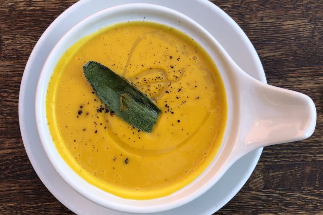 Butternut squash and sage soup