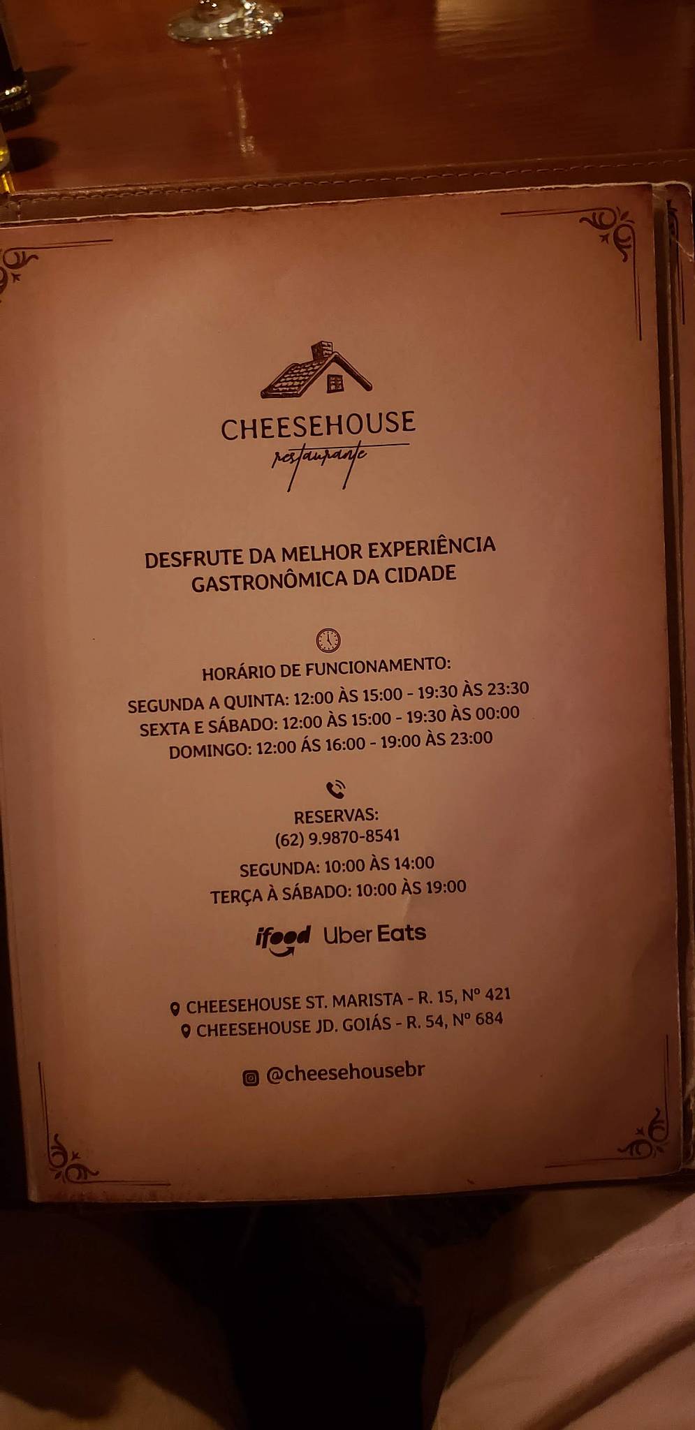 Menu em CheeseHouse Restaurante, Goiânia, R. 15 Q J14