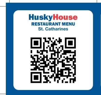 St. Catharines Husky Travel Centre menu