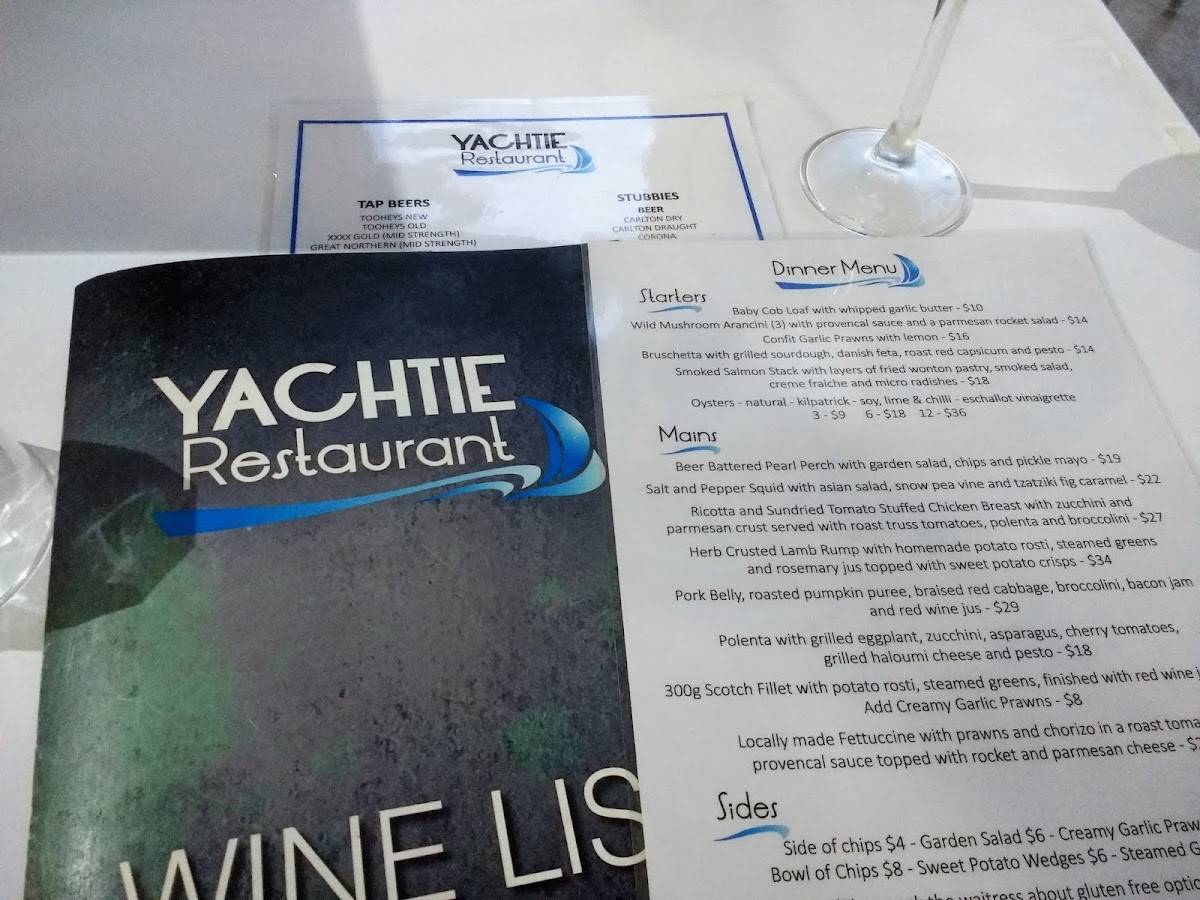 Yknot @ The Yachtie menu
